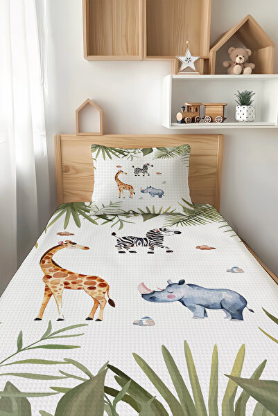 Talia Home طقم بيكيه فردي للأطفال بنمط سفاري