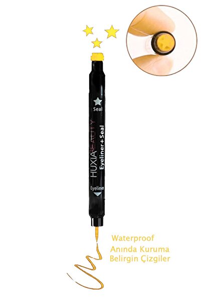 New Obsessions Yıldız Damgalı Çift Başlı Eyeliner Çabuk Kuruyan Yıldız Eyeliner Damgası