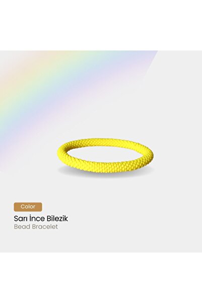 Pötikare Butik Atölye Thin Yellow Bead Bracelet