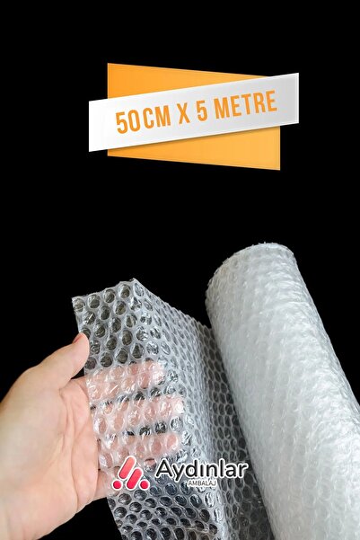 Aydınlar Ambalaj A Kalite Balonlu Üç Kat Kalın Eşya Koruma Naylon Patpat 50cmx5m Pat Pat - Ambalaj Pıtpıt 50 gr