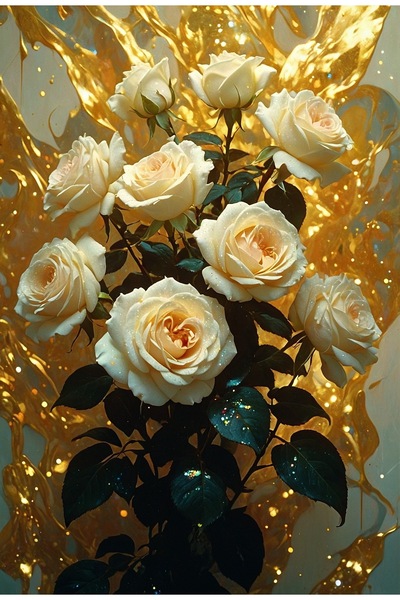 512 STORE ÇİÇEKLER /YAPAY ZEKA TASARIM 8K HD MODERN DEKOR SALON DUVAR POSTER ...