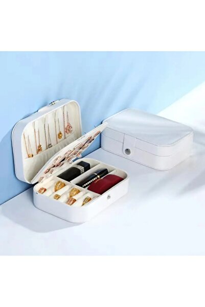 GIFT Takı Organizer Çanta Çok Amaçlı Çıtçıtlı Kolye, Küpe, Yüzük Organizeri -...