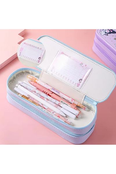 Petityu Kuromi Kawaii Cute Blue Pencil Case
