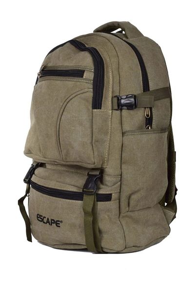 ESCAPE Khaki Mountaineer Backpack Canvas Fabric 50 Liter Τσάντα εξωτερικού χώρου 1η Ποιότητα 501
