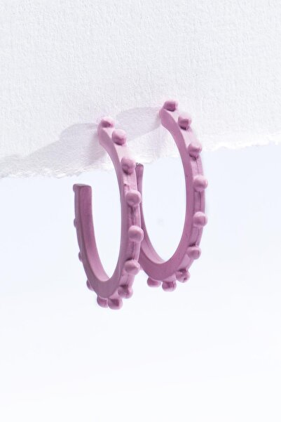 New Obsessions مجوهرات معدنية ملونة مطلية بأقراط ملونة