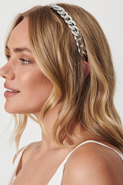 New Obsessions Shelley Metal Chain Detailed Women's Crown Hair Accessory