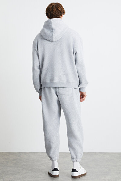 GRIMELANGE Callum pánské 3vláknové rastrové teplé tepláky Grimelange s elastickým pasem