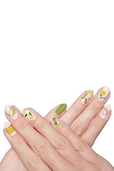 New Obsessions Ananas Sarı Set Tırnak Dövmesi
