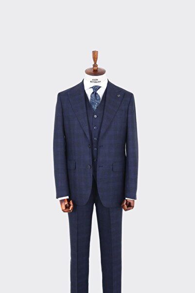 Kadir Büyükkaya Günlük Ve Ofis Kullanımı Için Yelekli Erkek Takım Elbise - Modern Kesim-kaw1008s