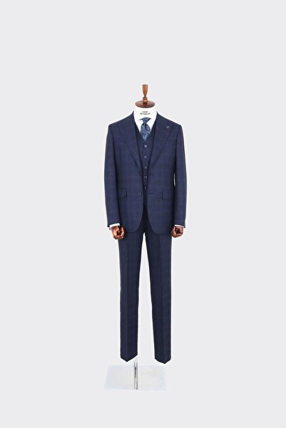 Kadir Büyükkaya Günlük Ve Ofis Kullanımı Için Yelekli Erkek Takım Elbise - Modern Kesim-kaw1008s