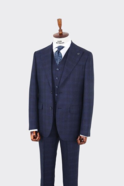 Kadir Büyükkaya Günlük Ve Ofis Kullanımı Için Yelekli Erkek Takım Elbise - Modern Kesim-kaw1008s