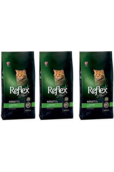 Reflex Reflex Plus Tavuklu Yetişkin Kedi Maması 1,5 Kg 3'LÜ SET
