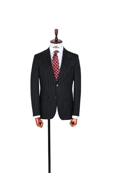 Kadir Büyükkaya Men's Slim Fit Viscose Suit - with Vest and Comfortable - Kaw1024S