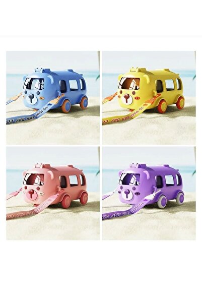 Küçük Mutluluklar OTOBUS ŞEKLİNDE TAŞINABİLİR SU ŞİŞESİ Matara Çocuk matarsi