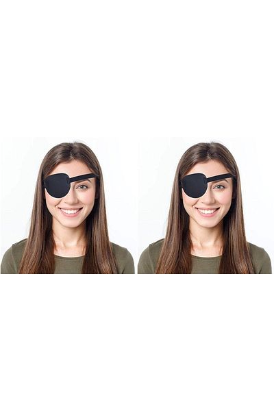 ARWEX 2 Pieces Eye Cover Tape Single Eye Pirate Tape Eye Bandage Eye Laziness Tape Eye Pad Eye Patch