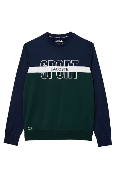 Lacoste Pulóver pulóver Rippbündchen és Logóval