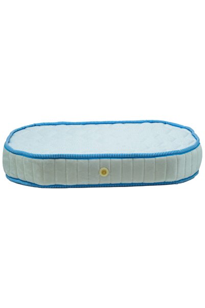 Yumurcak Yatak Yumurcak Oval Ahşap Beşik Sünger Bebek Yatak 45x85