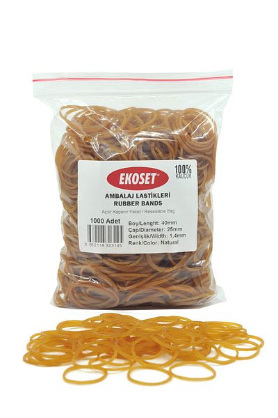 ekoset 40mm Package Packing Buckle Parsley Coin Rubber 1000 Pieces