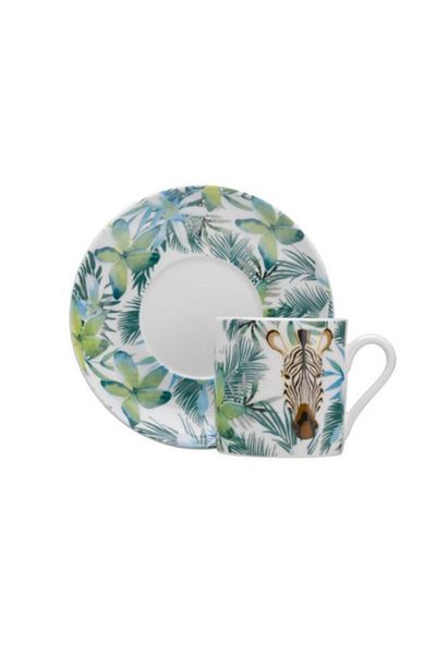 Paşabahçe 4 Pieces 2 Person Bonnet Porcelain Coffee Set 100cc