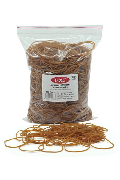 ekoset Rubber Package Packaging Money Rubber 70 Pieces 500 gr 70 mm