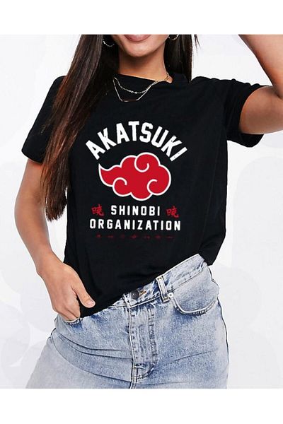 Kuzgunshop Naruto: Shippuuden Akatsuki Unisex Tshirt