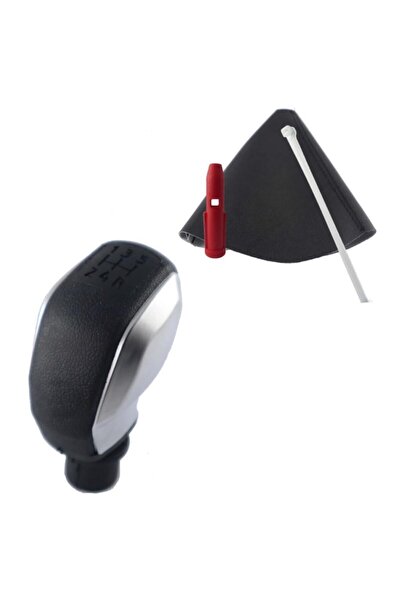 ZETOTO Peugeot 508 Compatible Sports Gear Shift Knob 5 Forward - Silver Model...