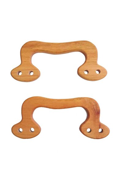 angel çanta aksesuar مقبض حقيبة خشبي خفيف 17.5 سم رقم 9