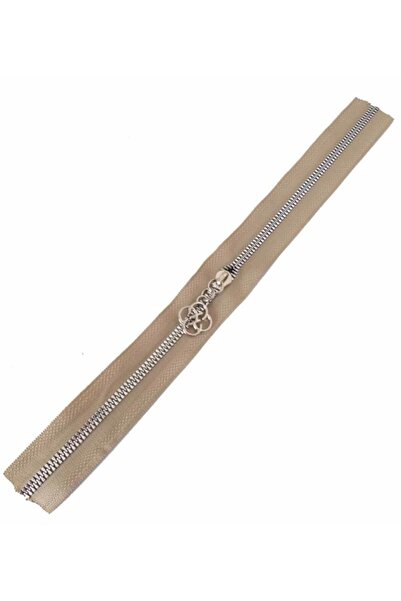 angel çanta aksesuar Fermoar cu tăblie 40 cm Argintiu Metal Bej