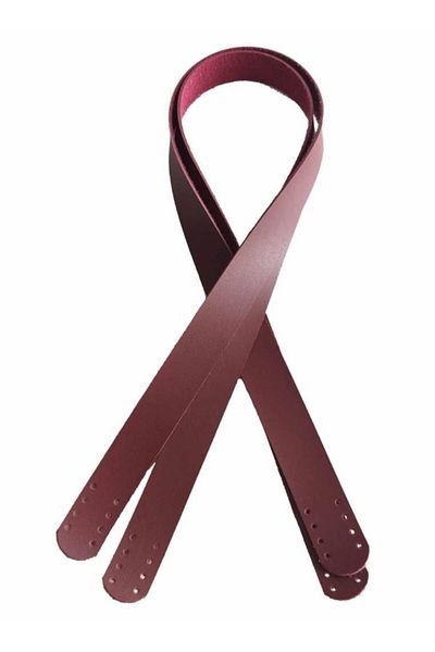 angel çanta aksesuar 80x2,4 Cm, ​​Piele Artificială Un singur Strat Culoare Roșu Claret Mânere Duble