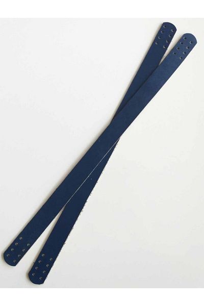 angel çanta aksesuar 35x2 εκ. Πραγματικό δέρμα Διπλή Λαβή Navy Blue