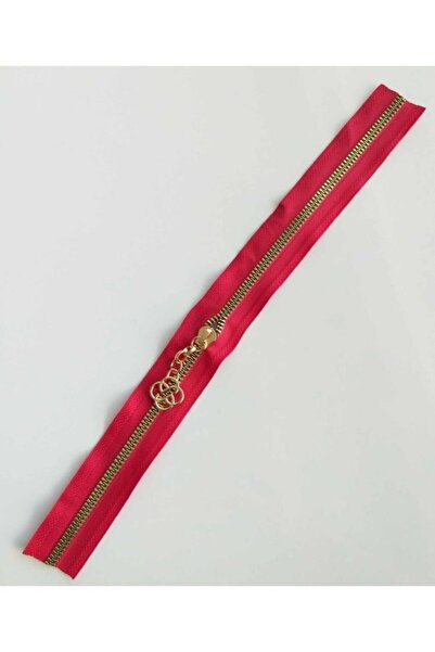 angel çanta aksesuar Fermoar cu tăblie 40 Cm Metal Auriu Roșu