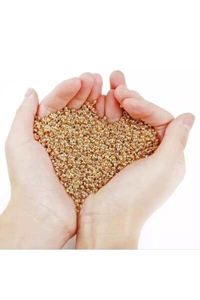 platin hediyelik Material pentru bijuterii de culoare aur galben de 3 mm, mărgele metalice, 20 grame