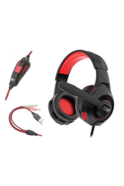 Snopy Gametime Sn-8800 Siyah Pc Mobil Ps4 Uyumlu Mikrofonlu Gaming Oyuncu Kulaklığı