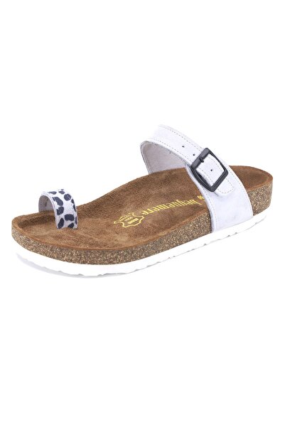 Bequemere شبشب نسائي من الجلد الطبيعي بنعل الفلين موديل 100Q لتقويم العظام