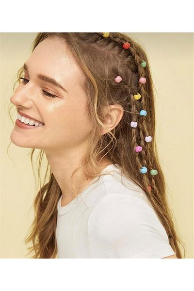 Yeşim Aksesuar Colored Hair Braiding Beads 20 Pieces