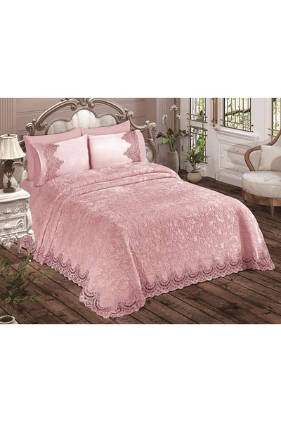 Gedikli Home Collection French Lace Blanket Set