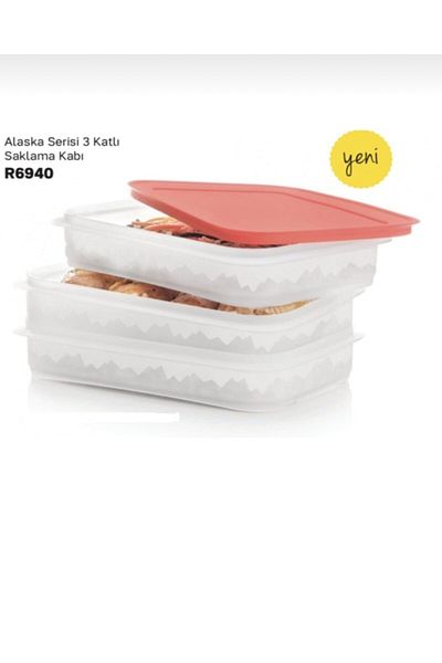 Tupperware Alaska Series 3-Tier Storage Container