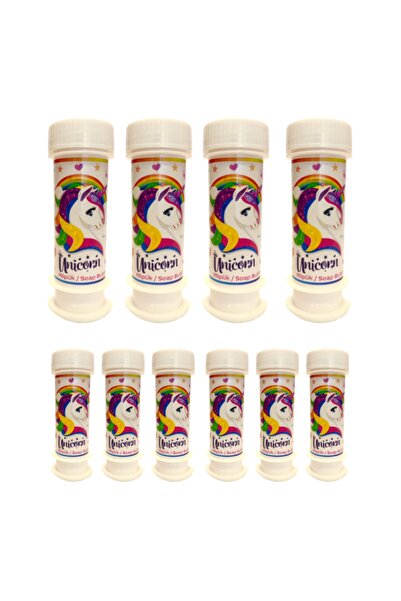 Huzur Party Store Unicorn Temalı Boynuzlu At Konseptli 10'lu Dağıtmalık Köpük...