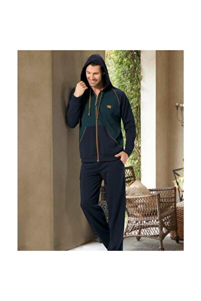 KLY 2062 με κουκούλα Ανδρικό Σετ Αθλητικής Φόρμας