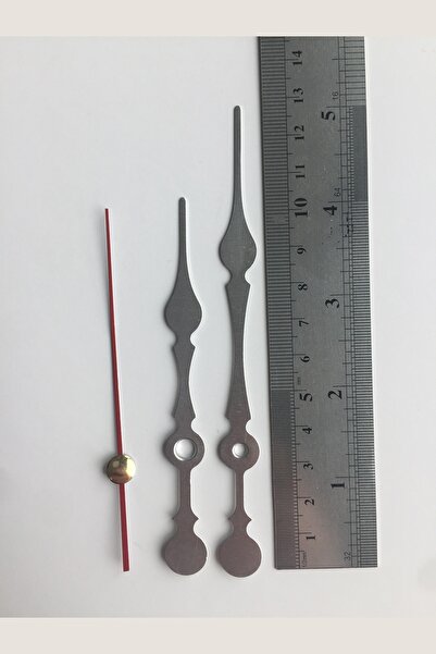 Platin Saat 1 Set Gümüş Akrep Yelkovan