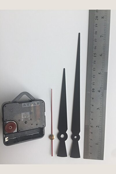 Platin Saat 1 Set Siyah Akrep Yelkovan