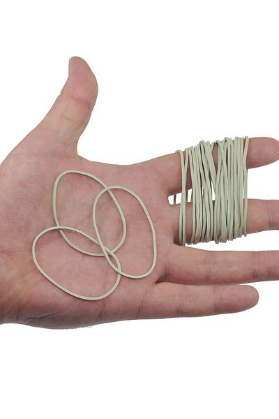 ekoset White Pack Packaging Money Rubber 1000 Pieces 70mm