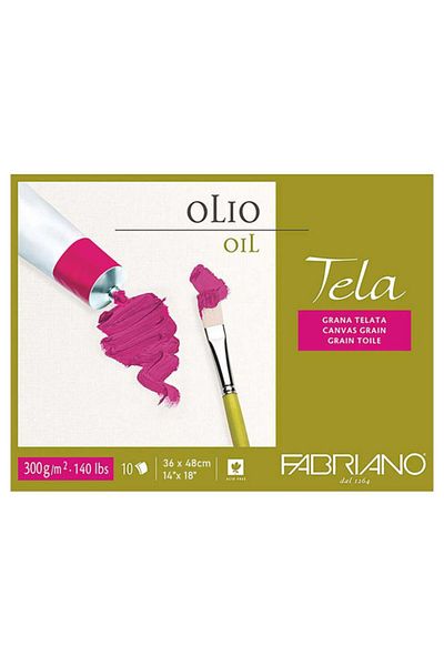 Fabriano Canvas Textured Oil Painting Block - 300 Gr.36x48 cm.10 Yp