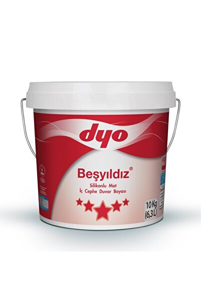 Dyo Beşyıldız Silikonlu Mat İç Cephe Duvar Boyası 10 kg