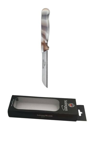 Solingen Kahverengi Mermer Desen Meyve Sebze Bıçağı 1 Adet