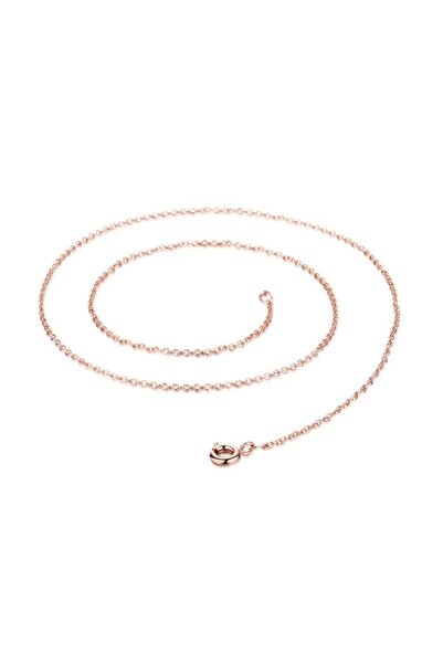 Erer Gümüş Gümüşrose Gold Ince Forsa Model Boyun Zinciri