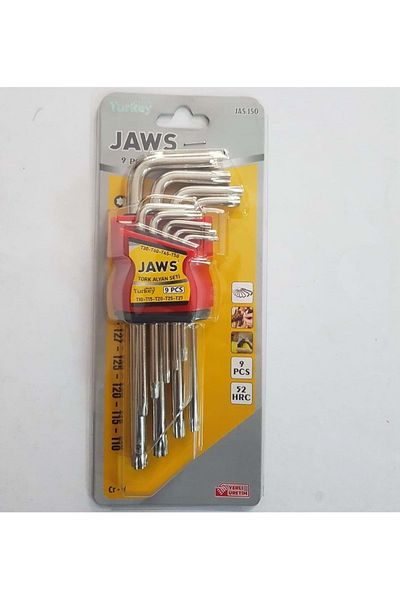 Eltos Jaws 9 Piece Long Torx Allen Set 150 mm