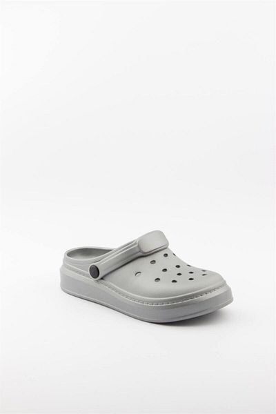 Akınal Bella Women's Silver Ultrasoft Platform Sole Slippers