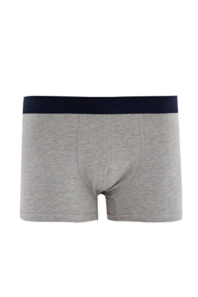 DeFacto Men's Navy Blue Flexible Fabric Standard Fit 3-Piece Boxers U7327AZ21AU