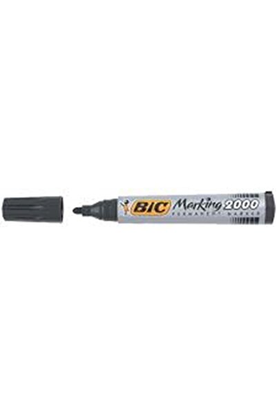 Bic Μαύρος Μόνιμος Μαρκαδόρος Στρογγυλής Μύτης 2000